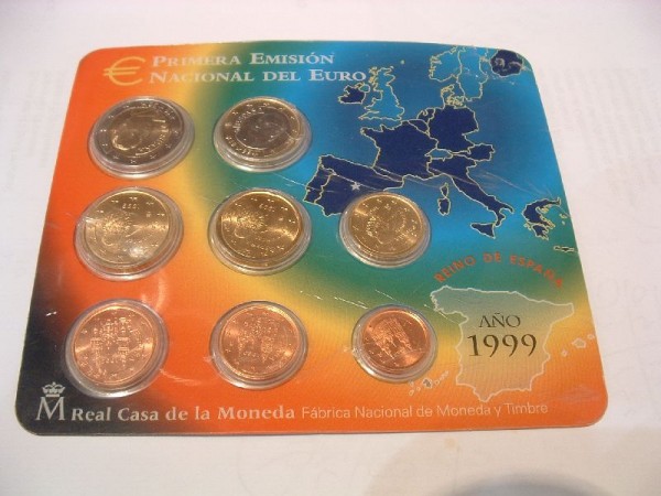 (afbeelding voor) BU set Spanje 1999